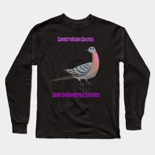 Conservation Counts Save Endangered Species Long Sleeve T-Shirt